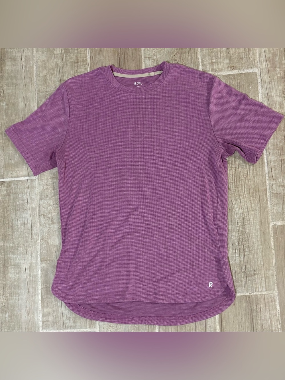 Men's Heather Purple Crew Neck Short Sleeve Tee
